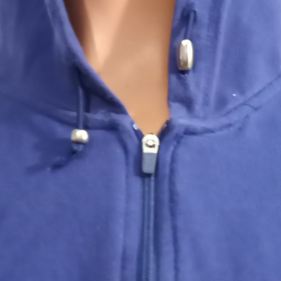 Danskin Blue Size Large Zippered Hoodie. - Picture 3 of 6